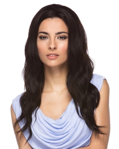 Comfortable Black Wavy Long Human Hair Wigs Comfortable Black Wavy Long Human Hair Wigs