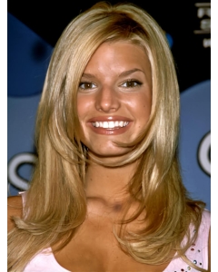 Jessica Simpson special 100% human remy hair long layered wavy lace wig about 16 inches Jessica Simpson special 100% human remy hair long layered wavy lace wig about 16 inches