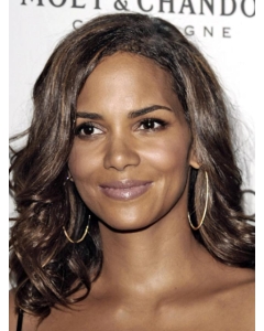 Halle Berry Pretty Glamorous Long Layered Body-wave Style Lace Human Hair Wig 18 Inches Halle Berry Pretty Glamorous Long Layered Body-wave Style Lace Human Hair Wig 18 Inches