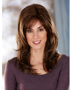 Popular Brown Wavy Long Synthetic Wigs Popular Brown Wavy Long Synthetic Wigs