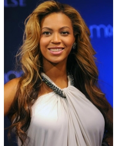 Beyonce Knowles Amazing 100% Human Hair Long Wavy Glueless Lace Front Wig about 24 Inches Beyonce Knowles Amazing 100% Human Hair Long Wavy Glueless Lace Front Wig about 24 Inches