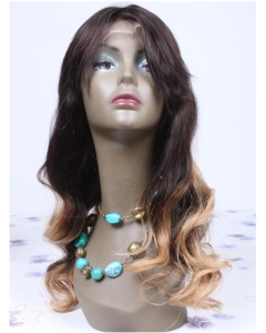 18" Long Wavy Full Lace Ombre Wigs 18" Long Wavy Full Lace Ombre Wigs