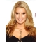Jessica Simpson Classically Beautiful 100% Human Remy Hair Long Layered Wavy Lace Front Wig about 18 Inches