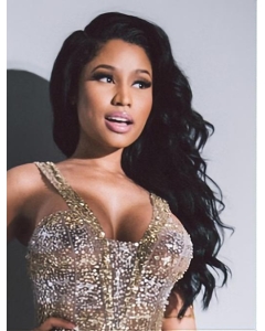 18" Wavy Black Without Bangs Nicki Minaj Wigs 18" Wavy Black Without Bangs Nicki Minaj Wigs
