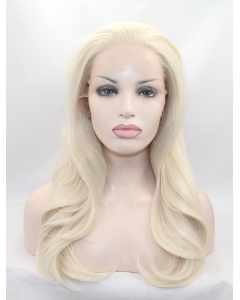 20" Wavy Blonde Layered Synthetic Lace Front Long Wigs 20" Wavy Blonde Layered Synthetic Lace Front Long Wigs