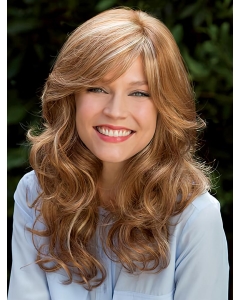 Blonde 16" With Bangs Long Flexibility Monofilament Wigs Blonde 16" With Bangs Long Flexibility Monofilament Wigs