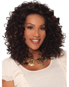 Brown 13" Curly Classic Lace Front Synthetic Wigs Brown 13" Curly Classic Lace Front Synthetic Wigs