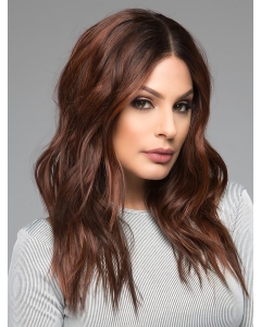 Auburn 16" Curly Suitable Long Remy Human Hair 100% Hand-tied Wigs Auburn 16" Curly Suitable Long Remy Human Hair 100% Hand-tied Wigs