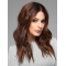 Auburn 16" Curly Suitable Long Remy Human Hair 100% Hand-tied Wigs