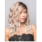 Synthetic Blonde With Bangs Hand Tie Synthetic Wig