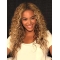 Beautiful Long Curly Blonde Without Bangs Beyonce Inspired Wigs