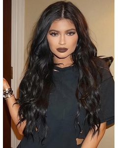 Gorgeous Long Curly Black Without Bangs Kylie Jenner Inspired Wigs Gorgeous Long Curly Black Without Bangs Kylie Jenner Inspired Wigs