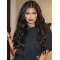 Gorgeous Long Curly Black Without Bangs Kylie Jenner Inspired Wigs