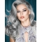 High Quality Long Curly Fashional Grey Wigs