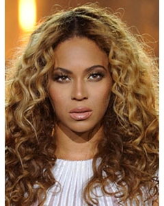 New Design Long Curly Blonde Without Bangs Beyonce Inspired Wigs New Design Long Curly Blonde Without Bangs Beyonce Inspired Wigs