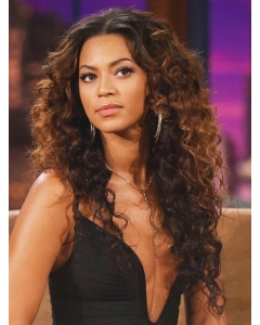 Beyonce Knowles Knock-out 100% Human Hair Long Curly Full Lace Wig about 22 Inches Beyonce Knowles Knock-out 100% Human Hair Long Curly Full Lace Wig about 22 Inches