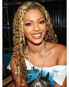 Beyonce Knowles Natural 24 Inches Long Curly Lace Front Human Hair Wig Beyonce Knowles Natural 24 Inches Long Curly Lace Front Human Hair Wig
