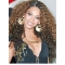 Amazing 24 Inch long Curly Style Lace Front 100% Remy Hair Ombre Wigs