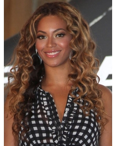 Beyonce Knowles Quietly Elegant Long Layered Curly Full Lace 100% Human Hair Wig about 20 Inches Beyonce Knowles Quietly Elegant Long Layered Curly Full Lace 100% Human Hair Wig about 20 Inches