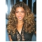Beyonce Knowles Fluffy 100% Human Hair Long Curly Lace Front Wig about 18 Inches