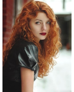 Discount Long Curly Lace Front Copper Wigs 22 Inch Discount Long Curly Lace Front Copper Wigs 22 Inch