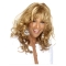 Beverly Johnson Excellent Long Curly with Wavy-style Lace Front Human Hair Wig with Bangs 18 Inches