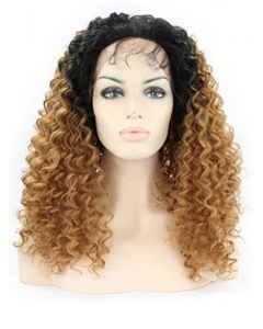 Amazing 22 Inch long Curly Style Lace Front 100% Remy Hair Ombre Wigs Amazing 22 Inch long Curly Style Lace Front 100% Remy Hair Ombre Wigs