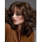 Fabulous Brown Long Curly With Bangs Popular Wigs