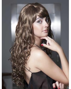 Great Curly Brown With Bangs Fantastic Wigs Great Curly Brown With Bangs Fantastic Wigs