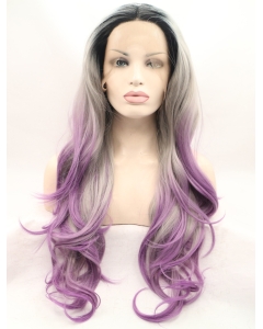 Layered Ombre/2 Tone 28" Curly Long Lace Front Synthetic Wigs Layered Ombre/2 Tone 28" Curly Long Lace Front Synthetic Wigs
