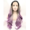 Layered Ombre/2 Tone 28" Curly Long Lace Front Synthetic Wigs