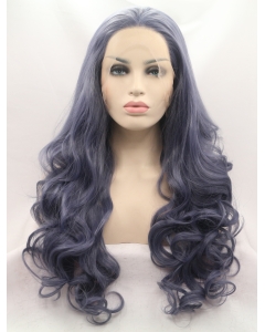 Synthetic Lace Front 28" Curly Ombre/2 Tone Without Bangs Long Wigs Synthetic Lace Front 28" Curly Ombre/2 Tone Without Bangs Long Wigs