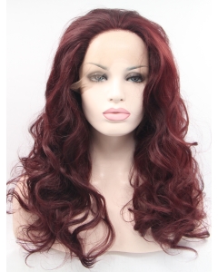 Synthetic Lace Front Curly Auburn Without Bangs Long  Women Wigs Synthetic Lace Front Curly Auburn Without Bangs Long  Women Wigs