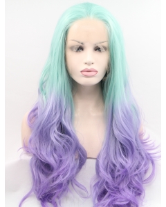 Curly Ombre/2 Tone Layered Synthetic Long Lace Front  Women Wigs  Curly Ombre/2 Tone Layered Synthetic Long Lace Front  Women Wigs