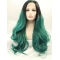 Beautiful Synthetic Curly Long Ombre/2 Tone Without Bangs  Lace Front Women Wigs