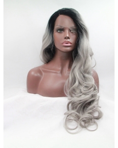 Curly Layered Ombre/2 Tone Long Lace Front Synthetic Women Wigs  Curly Layered Ombre/2 Tone Long Lace Front Synthetic Women Wigs