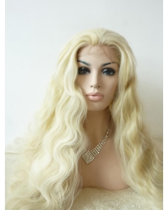 Curly Without Bangs  Blonde Long Lace Front Synthetic Women Wigs Curly Without Bangs  Blonde Long Lace Front Synthetic Women Wigs