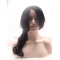 Curly Synthetic Black Without Bangs Long Lace Front Women Wigs
