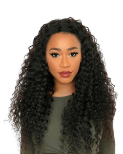 Black Curly Without Bangs Remy Human Hair 360 Lace Women Wigs Black Curly Without Bangs Remy Human Hair 360 Lace Women Wigs