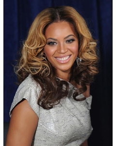 Curly Long Full Lace Without Bangs Ombre/2 Tone Synthetic Women Beyonce Wigs  Curly Long Full Lace Without Bangs Ombre/2 Tone Synthetic Women Beyonce Wigs
