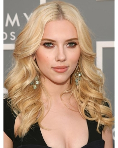 Curly Long Blonde Lace front Synthetic Women Scarlett Johansson Wigs Curly Long Blonde Lace front Synthetic Women Scarlett Johansson Wigs