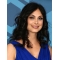 Curly Long Black Synthetic Lace Front Women Morena Baccarin Wigs