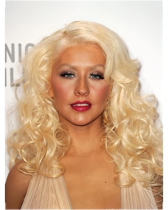 Lace Front Long Synthetic Blonde Without Bangs Women Christina Aguilera Wigs Lace Front Long Synthetic Blonde Without Bangs Women Christina Aguilera Wigs