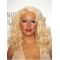Lace Front Long Synthetic Blonde Without Bangs Women Christina Aguilera Wigs