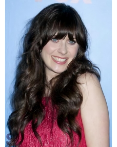 Stylish Black Curly Capless  Long Human Hair Celebrity Women Wigs Stylish Black Curly Capless  Long Human Hair Celebrity Women Wigs