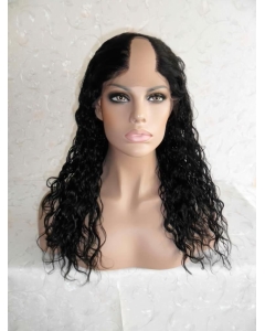 Wholesome Black Curly Lace Front Long U Part Human Hair Women Wigs Wholesome Black Curly Lace Front Long U Part Human Hair Women Wigs