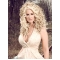 Convenient Blonde Curly Capless Long Kim Zolciak Synthetic Women Wigs