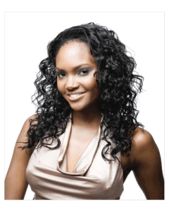 Stylish Black Curly Capless  Long Human Hair Wigs & Half Women Wigs Stylish Black Curly Capless  Long Human Hair Wigs & Half Women Wigs