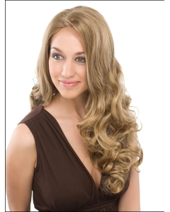 Blonde Curly Capless Synthetic Fashion Long Women Wigs