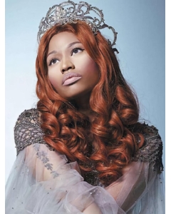 Great Auburn Curly Capless Long Nicki Minaj Synthetic Women Wigs Great Auburn Curly Capless Long Nicki Minaj Synthetic Women Wigs